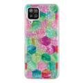 Pikkukuva 1 / 2: Deco Samsung Galaxy A22 4G Suojakotelo - Värikäs Hexagon Multicolor