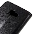 Pikkukuva 2 / 2: Samsung Galaxy A3 (2017) Perhos Kukka Nahkakotelo Lompakko - Musta Black