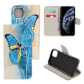 Miniatyrbillede 1 af 2: Wonderland iPhone 11 Pro Max flip etui - Blå Sommerfugl Blue