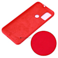 Pikkukuva 2 / 2: Matta nestesilikoninen kuori Motorola Moto G20 - Punainen Red