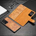 Pikkukuva 2 / 2: DG.MING Samsung Galaxy S21 Ultra 2-in-1 lompakkokotelo - Ruskea Brown