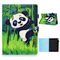 Miniatyrbild 1 av 2: Lenovo Tab M10 coolt mönstrat flipfodral i läder - Klättrande Panda multifärg