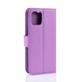 Miniatyrbillede 2 af 2: Alpha iPhone 11 Pro Max læder flip etui - Lilla Purple