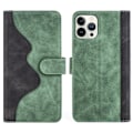 Pikkukuva 1 / 2: Kaksivärinen nahkainen läppäkotelo iPhone 13 Pro - Vihreä Green