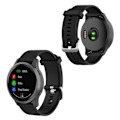 Miniatyrbillede 1 af 2: Garmin Vivoactive 4 silikone tekstureret Urrem - Sort Black