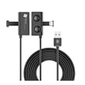 Miniatyrbillede 1 af 2: BASEUS universel mobil spilkabel med sugekopper 1.5A oplader- og datakabel 2m til iPhone X/8 Plus/8 osv. - Sort Black