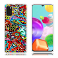 Miniatyrbild 1 av 2: Deco Samsung Galaxy A41 skal - Färgglad Fisk multifärg