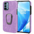 Pikkukuva 1 / 2: Iskunkestävä nahkasuojus soikealla jalustalla OnePlus Nord N200 5G:lle - Violetti Purple