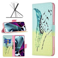 Pikkukuva 2 / 2: Wonderland Motorola Moto G200 5G / Motorola Edge S30 flip kuoret - Sulka Ja Linnut Green