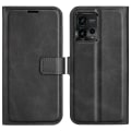 Pikkukuva 1 / 5: Lompakko Nahkakotelo For Motorola Moto G72 - Musta Black