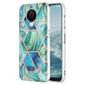 Pikkukuva 1 / 2: Marble design Nokia G20 / Nokia G10 kotelot - Vihreä Green
