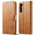 Pikkukuva 1 / 2: LC.IMEEKE Samsung Galaxy S23 Plus Läppäkotelo - Vaalean Ruskea Brown
