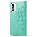 Miniatyrbild 2 av 2: Mandala läder Samsung Galaxy M23 fodral - Grön Grön