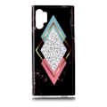 Pikkukuva 2 / 2: Marble Samsung Galaxy Note 10 Pro kuoret - Timantti Sininen / Ruusu Marmori Multicolor