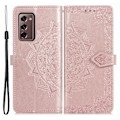 Miniatyrbild 1 av 2: Mandala läder Samsung Galaxy Z Fold2 5G fodral - Rosa Rosa