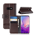 Pikkukuva 1 / 2: Samsung Galaxy S10e genuine haljasnahkainen suojakotelo - Kahvi Brown