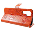 Miniatyrbillede 2 af 2: Huawei P30 Pro trykt sommerfugl læder flip etui - Orange Orange