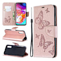 Miniatyrbillede 1 af 2: Butterfly Samsung Galaxy A70 etui - Lyserød Pink
