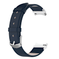 Miniatyrbillede 1 af 2: Samsung Galaxy Watch 5 (44mm) / (40mm) / 4 (44mm) / (40mm) Urrem i ægte læder - Mørkeblå Blue