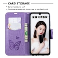Miniatyrbild 2 av 2: Butterfly läder Huawei P Smart 2019 fodral - Lila Lila