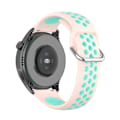 Miniatyrbillede 1 af 2: Ticwatch GTX / Pro tofarvet silikone urrem - Lyserød / Blågrøn Green