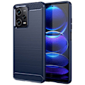 Pikkukuva 1 / 2: Carbon Flex Suojakotelo Xiaomi Redmi Note 12 Pro - Sininen Blue