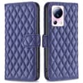 Rombemønster, matt flip-deksel for Xiaomi 13 Lite / Xiaomi Civi 2 - Blå Blue