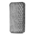 Pikkukuva 2 / 2: Nahkakotelo With A Stylish Rhombus Imprint For Sony Xperia 10 IV - Harmaa Silver grey