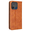 Pikkukuva 2 / 6: Bofink Vintage Xiaomi Poco C55 / Redmi 11a / 12c Nahkakotelo - Ruskea Brown