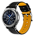 Pikkukuva 1 / 2: 22mm Xiaomi Mi Watch Color lehmännahkainen ranneke - Musta Black