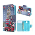 Pikkukuva 1 / 2: Moberg Huawei Y360 Nahkakotelo Korttitaskuilla - Bussi Ja Big Ben Multicolor