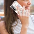 Miniatyrbilde 2 av 2: Marble Mønstret Deksel med Ring Holder til Motorola Edge 20 - Krone Multicolor