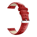 Miniatyrbillede 2 af 2: Amazfit GTS krokodille ægte læder Urrem - Rød Red