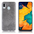Miniatyrbild 1 av 2: Samsung Galaxy A40 litchi coated fodral - Grå Silvergrå