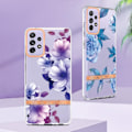 Miniatyrbillede 2 af 2: Supertyndt og slidstærkt softcover til Samsung Galaxy A72 5G - Blå Pæon Blue