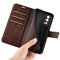 Pikkukuva 4 / 6: Lompakko Nahkakotelo For Xiaomi Redmi K60 / K60 Pro - Ruskea Brown