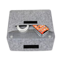 Miniatyrbild 2 av 2: Väska med filtfodral för MacBook Air 13 (2018-) - Grå Silvergrå