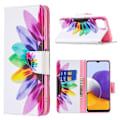 Miniatyrbillede 1 af 2: Wonderland Samsung Galaxy A22 5G Flip etui - Solsikke Multicolor