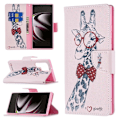 Miniatyrbillede 1 af 2: Wonderland Samsung Galaxy S22 Ultra flip etui - Giraf Multicolor
