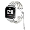 Pikkukuva 1 / 2: Fitbit Versa 2 / Versa Lite / Versa elegantti tekohelmi kellonhihna - Valkoinen White