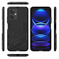 Pikkukuva 2 / 2: Iskunkestävä hybridikotelo Xiaomi Redmi Note 12 - Musta Black
