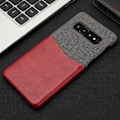 Pikkukuva 2 / 2: Samsung Galaxy S10 kangas nahkainen suojakotelo - Punainen Red