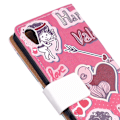 Miniatyrbillede 2 af 2: Sony Xperia L1 stilfuldt læder-etui - Kærligheds elementer Multicolor