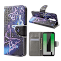 Pikkukuva 1 / 2: Huawei Mate 10 Lite uniikki nahkakotelo - Kauniit perhoset Multicolor