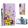Pikkukuva 1 / 2: Wonderland Samsung Galaxy S21 Flip Case - Keltainen kukka Yellow