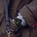 Miniatyrbild 2 av 2: 20 mm universellt elastiskt klockarmband i nylon - Midnattsblå Blå