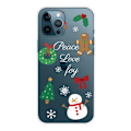 Miniatyrbillede 1 af 2: Fleksibelt cover til iPhone 14 Pro, julemønstertryk Velbeskyttet mobiltelefontaske - Snemand Multicolor