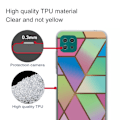 Miniatyrbillede 2 af 2: Marble design Samsung Galaxy A22 5G cover - Rose / Grøn Og Blå Fragmenter Multicolor