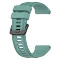 Miniatyrbillede 1 af 2: Silikoneurrem i twill-design til Garmin-ur - Mørkegrøn Green