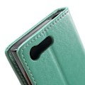Pikkukuva 2 / 2: Moberg Sony Xperia X Compact Perhos Nahkakotelo Läpällä - Syaani Green